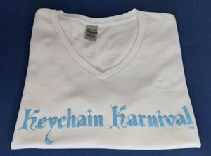 Keychain Karnival T-shirt - Puff Print - V-Neck