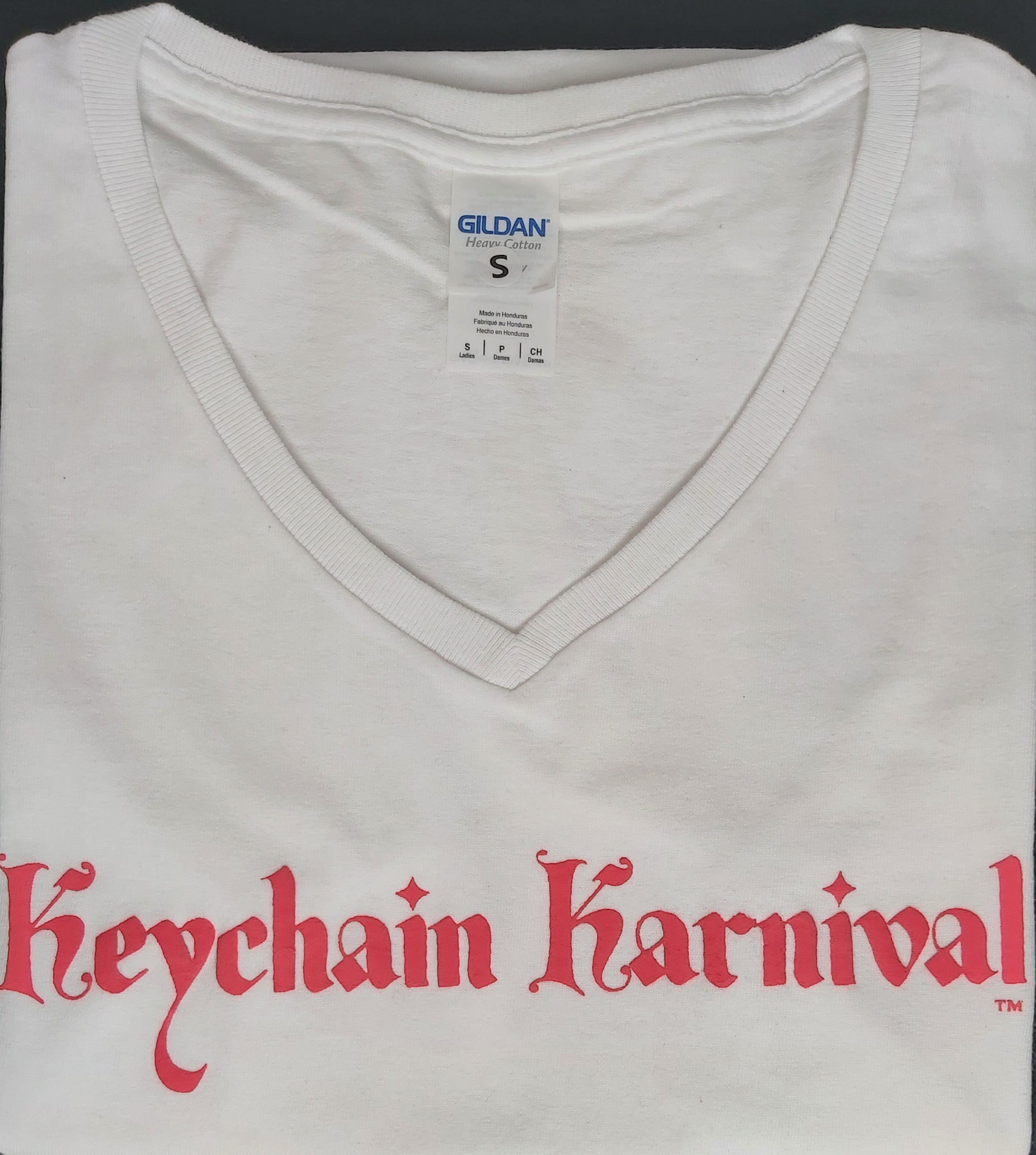 Keychain Karnival T-shirt - Puff Print - V-Neck