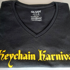 Keychain Karnival T-shirt - Puff Print - V-Neck