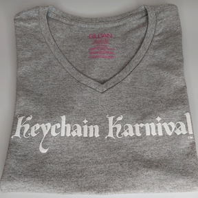 Keychain Karnival T-shirt - Puff Print - V-Neck